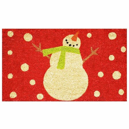 CONFIGURACION 24 x 36 in. Holiday Snowman Rectangular Doormat, Multi Color CO2209767